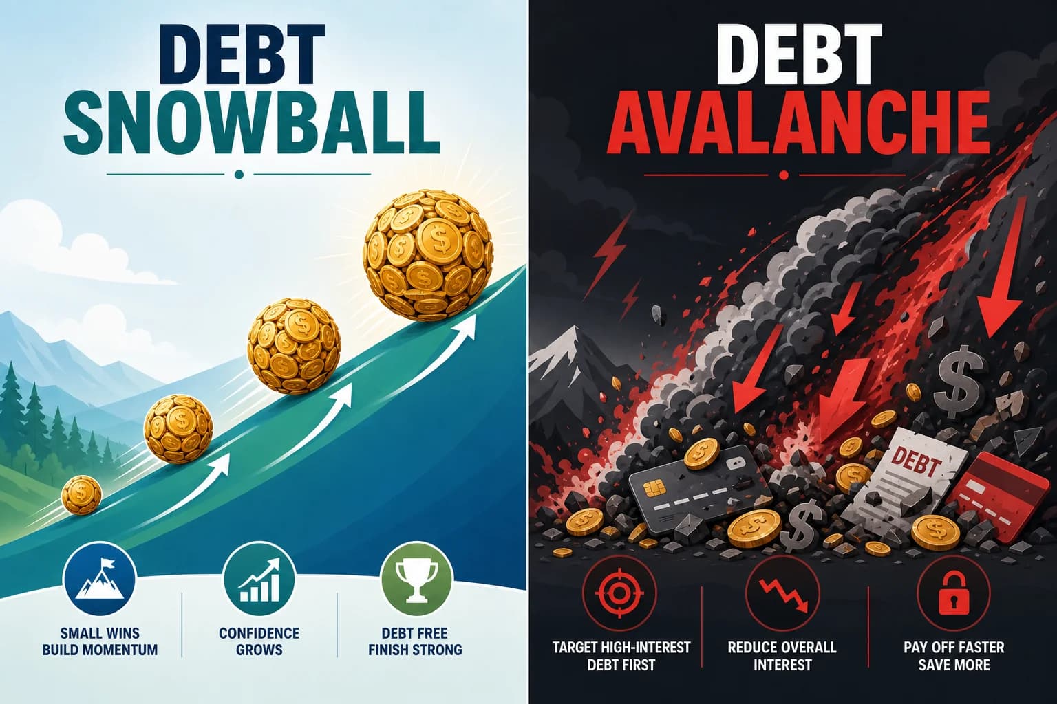 Debt Snowball vs Avalanche 2026: Which Method Actually Wins? (Math + Psychology)