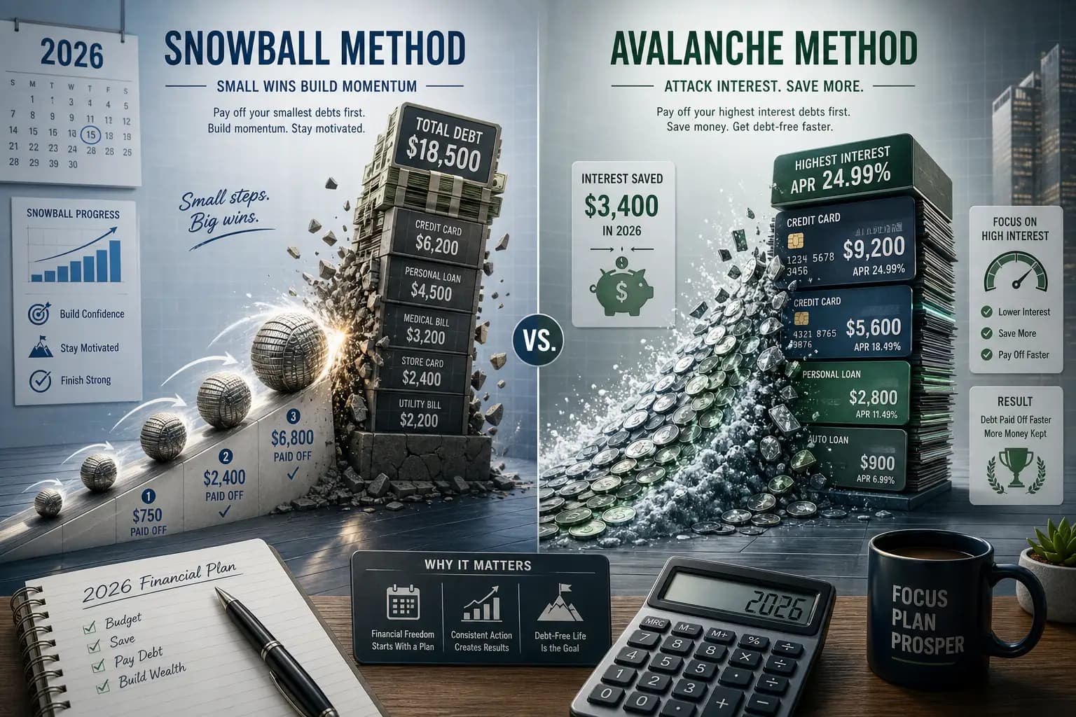 Debt Snowball vs. Debt Avalanche: Which Method Wins in 2026?