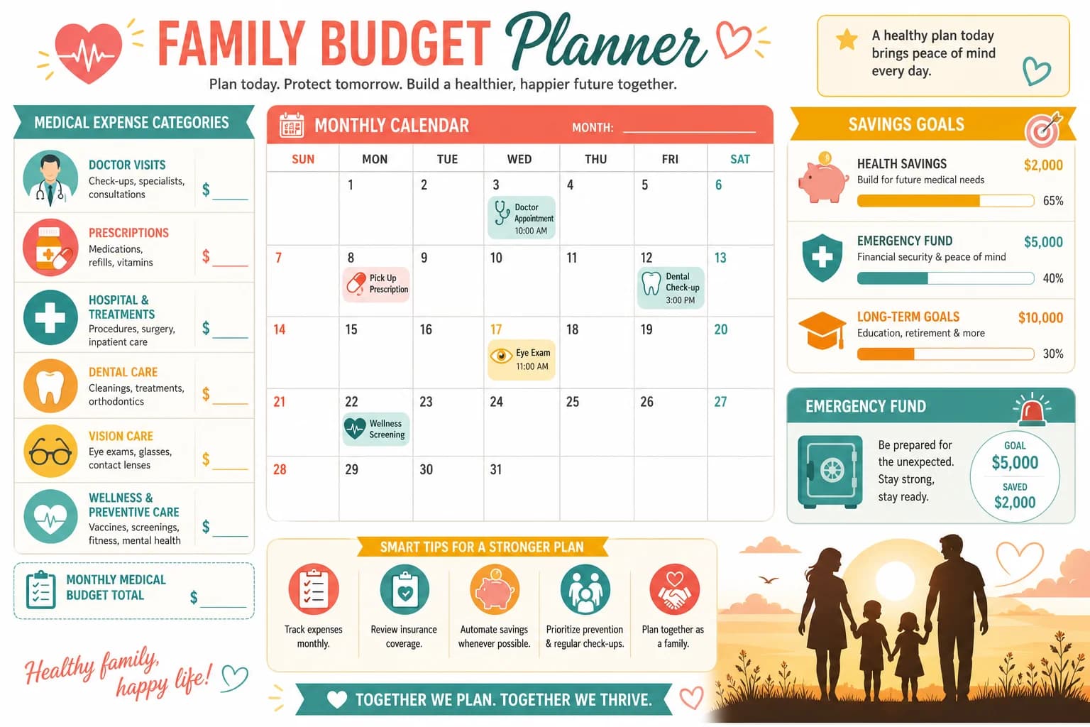 Healthcare Budget for a Family of Four: The Complete 2026 Planning Guide