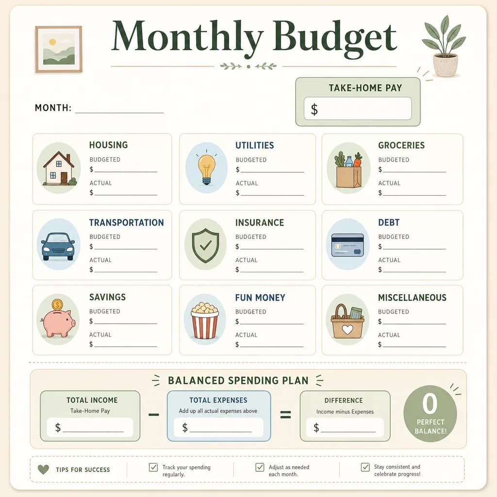 How to Make a Monthly Budget: A Simple Beginner System