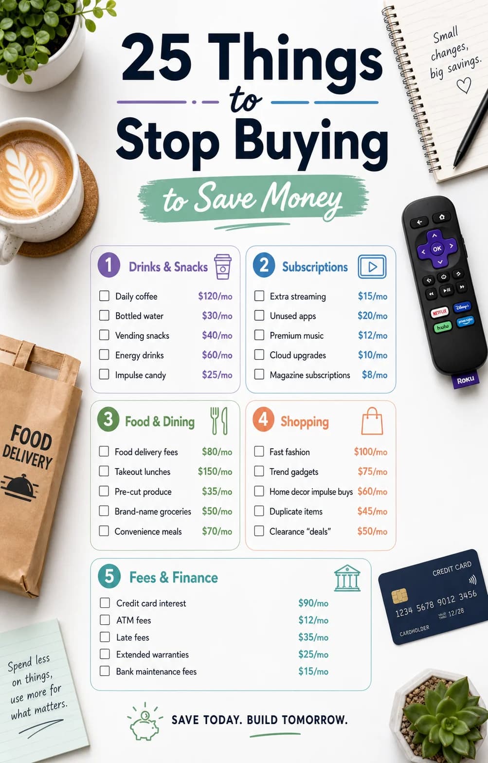 25 Things I Stopped Buying to Save Money (And Exactly How Much I Saved)