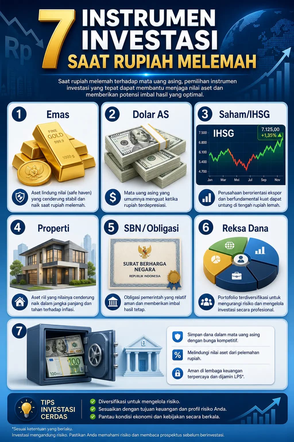 Rupiah Melemah, Harus Investasi Apa? 7 Pilihan Terbaik 2026
